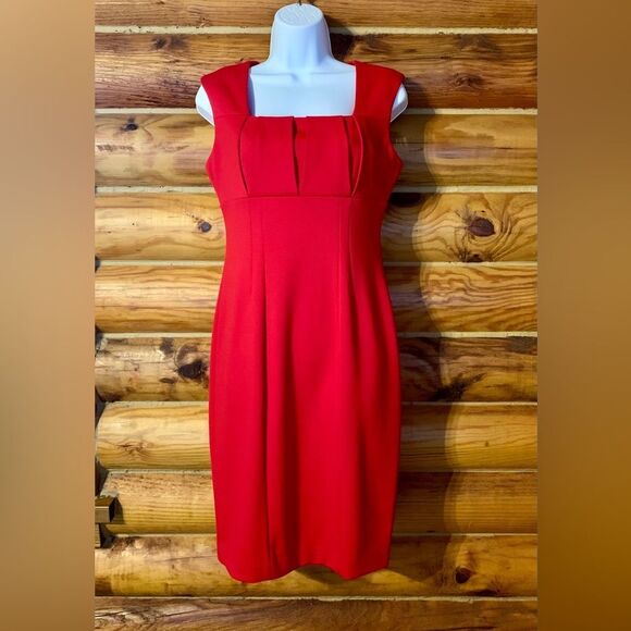 Calvin Klein Dresses & Skirts - Calvin Klein True Red Sheath Dress Size 4